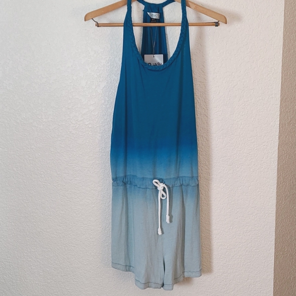 NWT NIKITA blue ombre romper, S